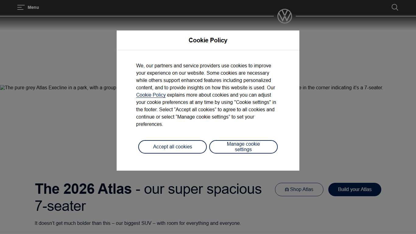 2026 VW Atlas Spacious 7-Seat SUV Volkswagen Canada