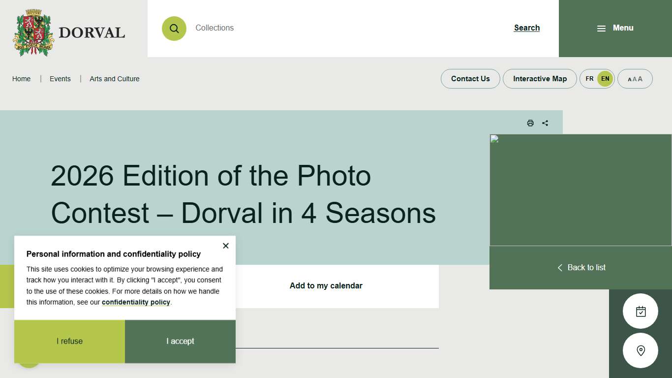 2026 Edition of the Photo Contest – Dorval in 4 Seasons City of Dorval